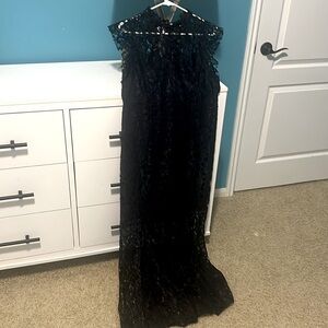 Navy Blue Long Formal Dress
